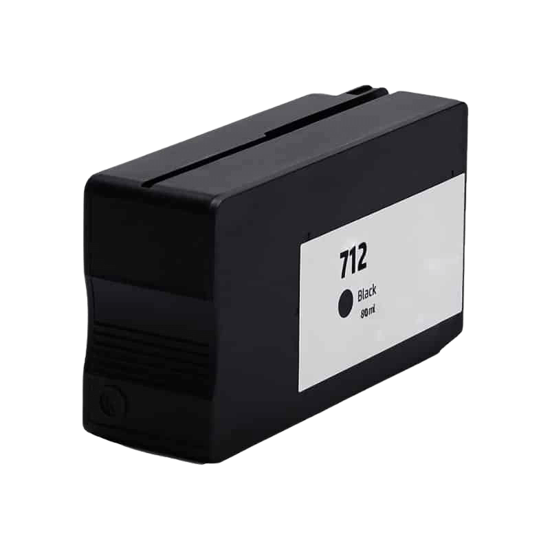 PixoJet HP 712XL 3ED71A svart bläckpatron | Innehåll: 80 ml.