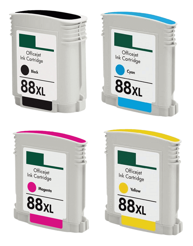 PixoJet HP 88 XL rabattpaket - 4 st.