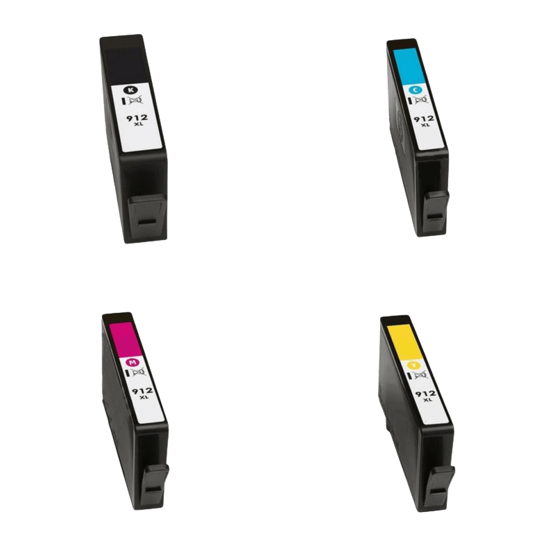 PixoJet HP 912XL rabattpaket - 4 st.
