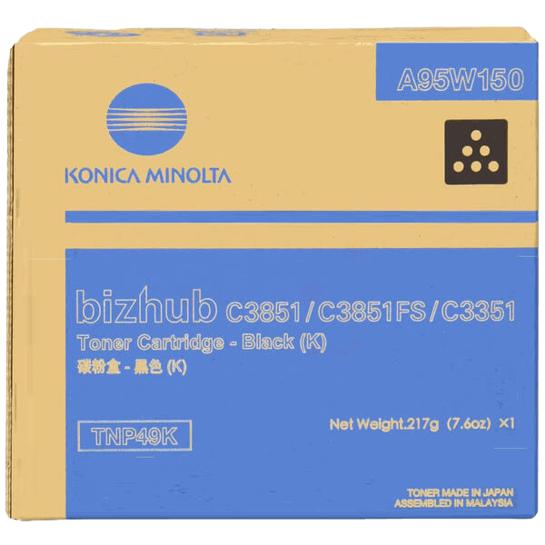 Konica Minolta Original TNP-49 A95W150 svart toner | Innehåll: 13000 sidor
