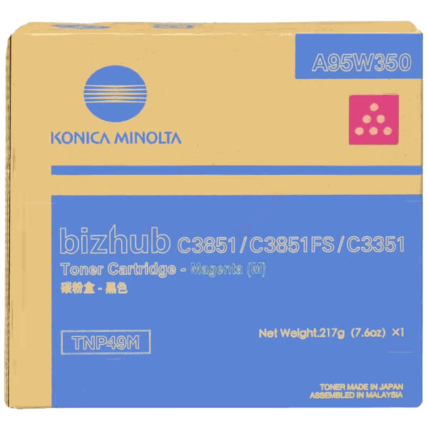 Konica Minolta Original TNP-49 A95W350 magenta toner | Innehåll: 12000 sidor