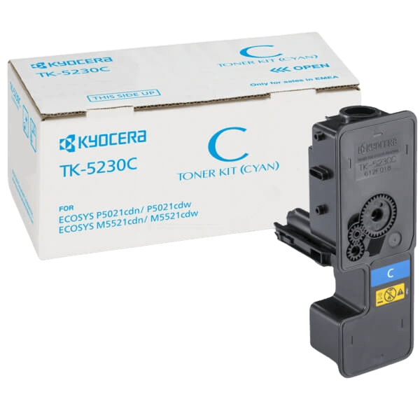 Kyocera Original TK-5230C 1T02R9CNL0 XL cyan toner | Innehåll: 2200 sidor