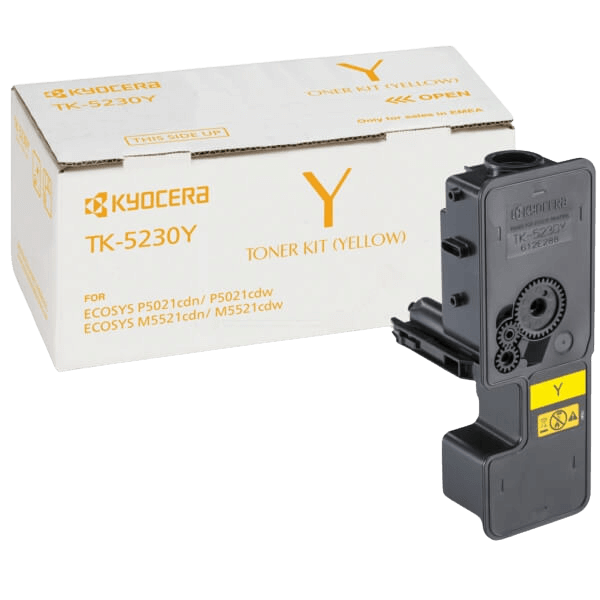 Kyocera Original TK-5230Y 1T02R9ANL0 XL gul toner | Innehåll: 2200 sidor