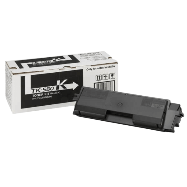 Kyocera Original TK-580K 1T02KT0NL0 svart toner | Innehåll: 3500 sidor