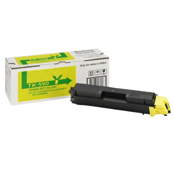 Kyocera Original TK-590Y 1T02KVANL0 gul toner | Innehåll: 5000 sidor