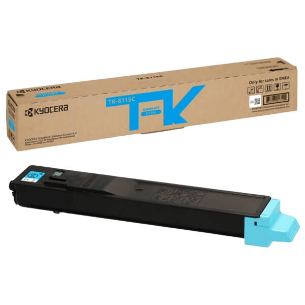 Kyocera Original TK-8115C 1T02P3CNL0 cyan toner | Innehåll: 6000 sidor