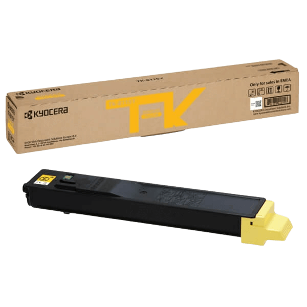 Kyocera Original TK-8115Y 1T02P3ANL0 gul toner | Innehåll: 6000 sidor