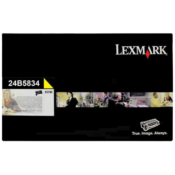 Lexmark Original 24B5834 gul toner | Innehåll: 18000 sidor