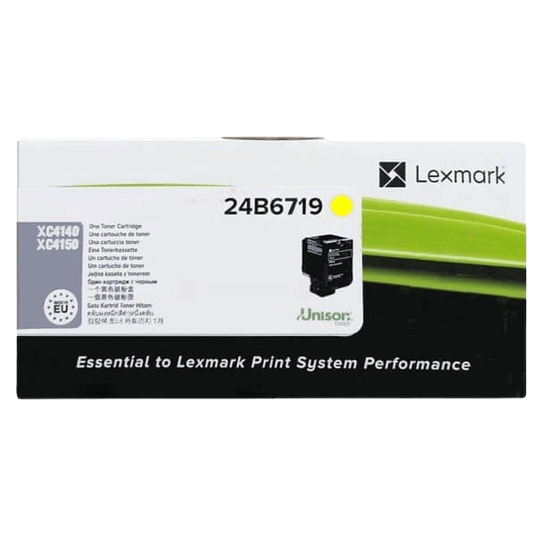 Lexmark Original 24B6719 gul toner | Innehåll: 13000 sidor