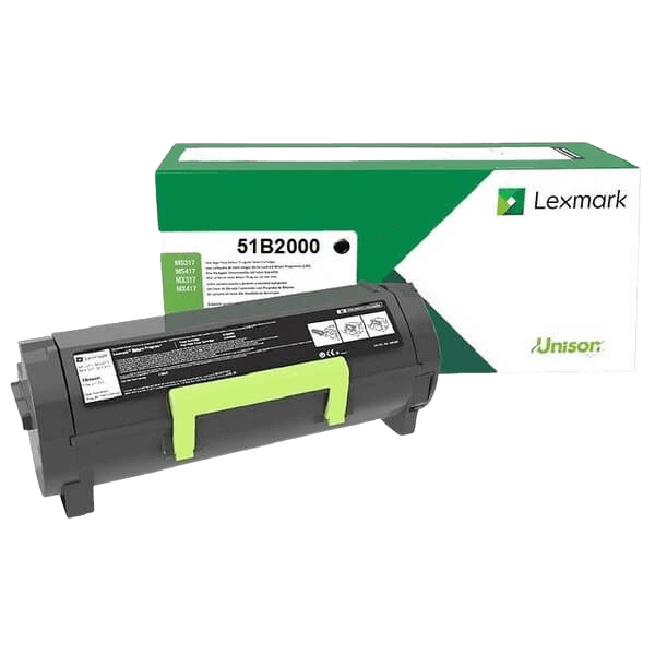 Lexmark Original 51B2000 svart toner | Innehåll: 2500 sidor