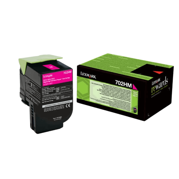 Lexmark Original 702HM 70C2HM0 XL magenta toner | Innehåll: 3000 sidor