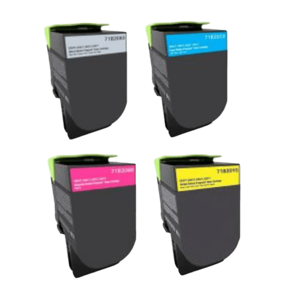 PixoJet Lexmark 71B20K0 rabattpaket - 4 st.