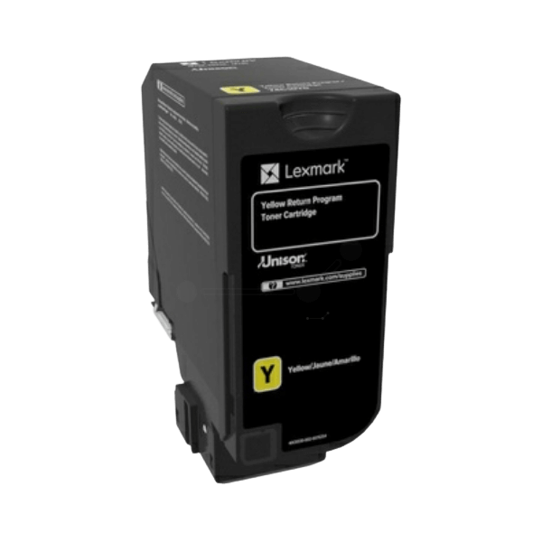 Lexmark Original 74C2SYE XL gul toner | Innehåll: 7000 sidor