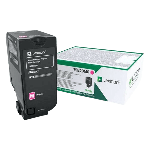 Lexmark Original 75B20M0 magenta toner | Innehåll: 10000 sidor