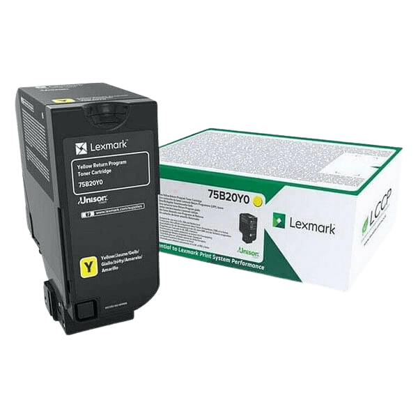 Lexmark Original 75B20Y0 gul toner | Innehåll: 10000 sidor