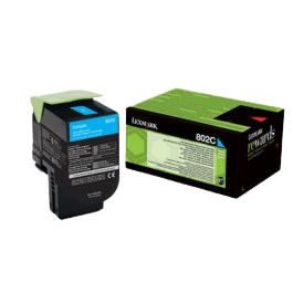 Lexmark Original 802C 80C20C0 cyan toner | Innehåll: 1000 sidor