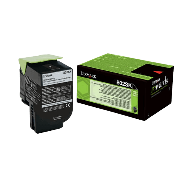 Lexmark Original 802SK 80C2SK0 XL svart toner | Innehåll: 2500 sidor