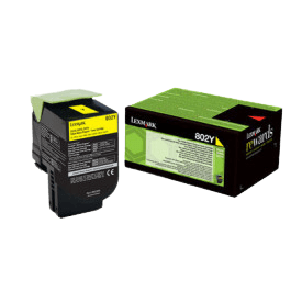 Lexmark Original 802Y 80C20Y0 gul toner | Innehåll: 1000 sidor