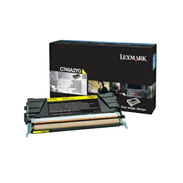 Lexmark Original C746 C746A3YG gul toner | Innehåll: 7000 sidor