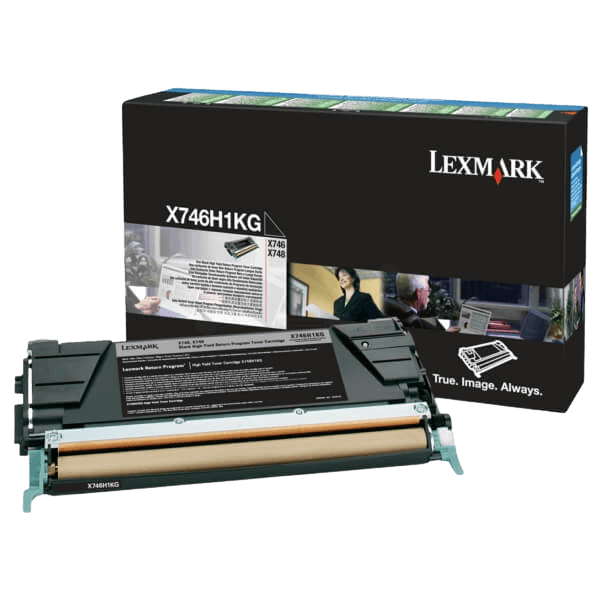Lexmark Original X746 X746H1KG XL svart toner | Innehåll: 12000 sidor