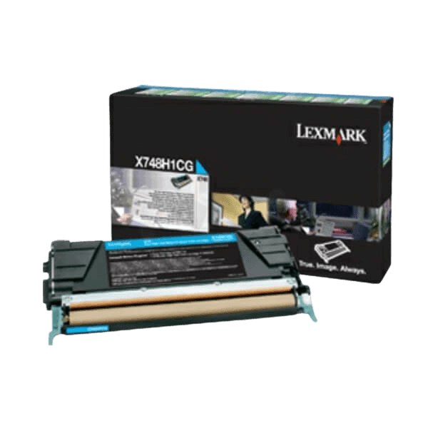 Lexmark Original X748 X748H3CG XL cyan toner | Innehåll: 10000 sidor