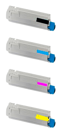 PixoJet OKI 44318608 rabattpaket - 4 st.
