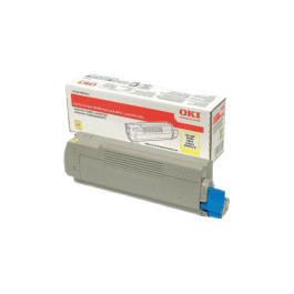 OKI Original 46443101 XL gul toner | Innehåll: 10000 sidor