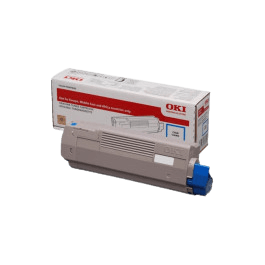 OKI Original 46443103 XL cyan toner | Innehåll: 10000 sidor