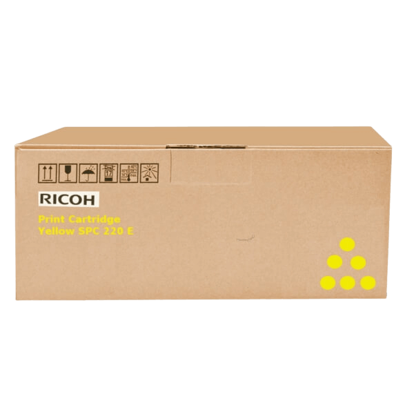 Ricoh Original TYPE SP C 220 E 407643 / 406055 gul toner | Innehåll: 2000 sidor