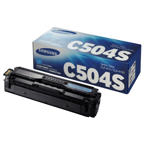 Samsung Original CLT-C504S SU025A cyan toner | Innehåll: 1800 sidor