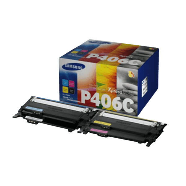 Samsung Original CLT-P406C SU375A CMYK rabattpaket | Innehåll: 4500 sidor